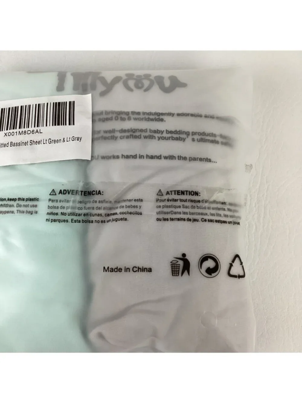 Till You 2 pk Jersey Bassinet Sheet For Baby Polyester New Sealed Knitted Green